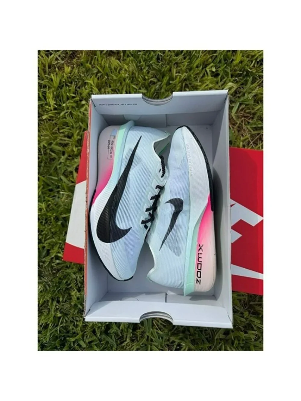 8.5 men’s Nike W ZoomX Vaporfly Next% 4 White Black Hyper Pink HF6412 101